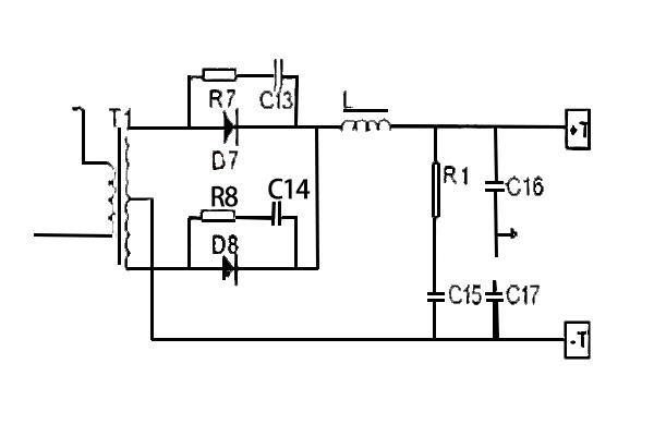 IGBT構成的輸出整流和濾波電路